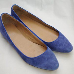 Talbots 8M Blue Suede Flats